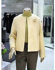 알파카 블렌드 부클레 재킷 MYDAWJ0780