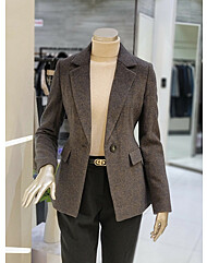 울 원버튼 재킷 MYDAWJ0640