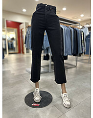 리바이스 여성 립케이지 스트레이트 앵클 블랙청바지 (72693-12)