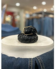 리바이스 남성 꽈배기 블랙 벨트(D7926-01)