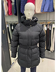 23년 여성 겨울 미들기장 허리벨트 포츠다운자켓#4 1MQJDW3507-BK