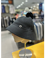 겨울 여성 벙거지 방한모자 로완니트햇 2MQHTW3505-BK