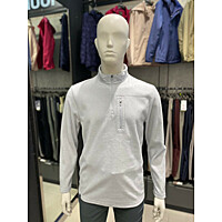 재고정리 남성 겨울 플리스 스트라이프 패턴 자하드티셔츠 3 1MQTSW3009-LG