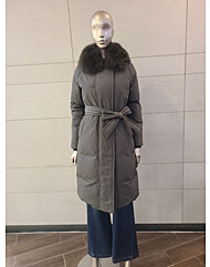 폭스퍼 카라넥 탈부착 롱구스덕패딩 JAEW1-WIH410