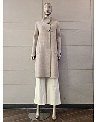 캐시미어 울 혼방 하이넥 롱코트 CAEW0-WCH330