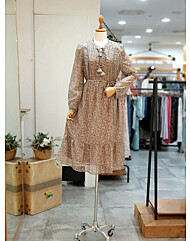 A라인 패턴 원피스 T246MOP144W