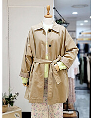 싱글 하프 트렌치코트 T246MCT132W