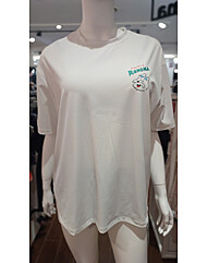 여성 백슬릿 커버업 반팔 래쉬가드