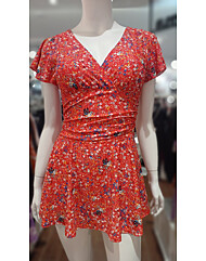 여성 플라워 스커트 비치 원피스