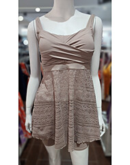 여성 펀칭레이스 비치 수영복