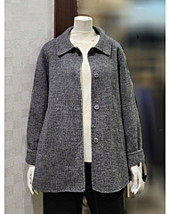 [벨라디터치] V1D4JK31 모 100% 체크 자켓