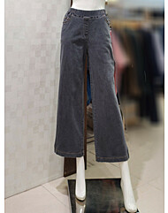 [벨라디터치] V3F3SL25 와이드핏 그레이 데님