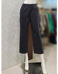 [벨라디터치] V3F3SL27  일자핏 밴딩 청바지