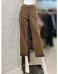 [벨라디터치] V1E3SL30 밑단 배색 보이핏 팬츠