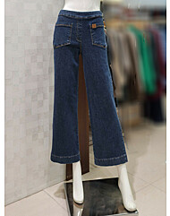 [벨라디터치] V3F4SL30 아웃포켓 와이드 기모 청바지