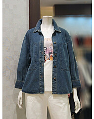 [벨라디터치] V3G1BL21 데님 셔츠 자켓