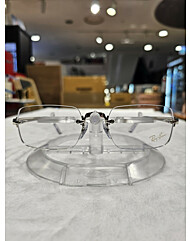 레이벤 스퀘어 무테 안경 에이셉라키 (RB3928V 2500)