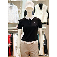엘르골프 S/S 여성 소매프릴 폴로 티셔츠 6J-45213-199