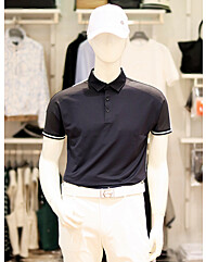 엘르골프 S/S 남성 등판 컬러 사선배색 반팔티셔츠 6I-35260-199