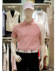 엘르골프 S/S 남성 소매 라글란 배색 반팔티셔츠 6J-35258-400