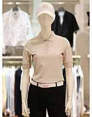 엘르골프 S/S 여성 허니콤 원단 기본 반팔 티셔츠 6J-45201-740