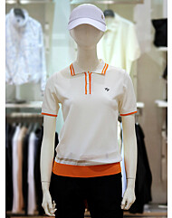 엘르골프 S/S 여성 컬러라인 반팔 스웨터 6J-43602-100