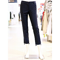 엘르골프 S/S 여성 언발란스 밑단 배색 세미 부츠컷팬츠 6I-41608-100