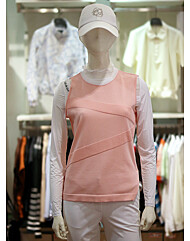 엘르골프 S/S 여성 오픈숄더 밑트임 니트 베스트 6J-43151-400