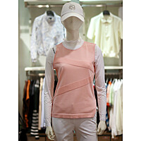 엘르골프 S/S 여성 오픈숄더 밑트임 니트 베스트 6J-43151-400