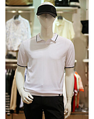 엘르골프 S/S 남성 오픈 카라 니트티 6K-33601-100
