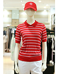 엘르골프 S/S 여성 스트라이프 폴로 스웨터 6L-43603-700