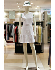 엘르골프 S/S 여성 타공주름 슬리브리스 우븐 원피스 6K-44801-100