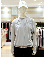 엘르골프 S/S 여성 이중메쉬 모크넥티셔츠 6K-45402-191