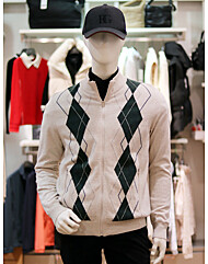 엘르골프 FW 남성 아가일 방풍 풀집업 가디건 6J-73701-199