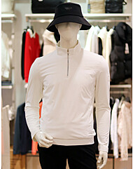 엘르골프 FW 남성 우븐 반집업 방풍 티셔츠 6J-75451-100