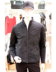 엘르골프 FW 남성 패턴조직감 소매저지 배색 패딩점퍼 6J-71351-840