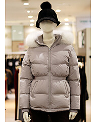 엘르골프 FW 여성 폭스퍼 중기장 헤비 구스다운점퍼 6J-82005-190