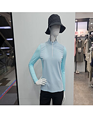 WO2WTTS324 BU 여성 아웃도어 긴팔 집업티셔츠