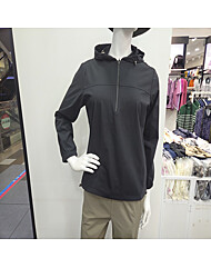 WO3WCTS338 BK 가을 여성 우븐 후드 집업티셔츠