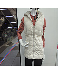 WO3WCVT630 CM 가을 여성 베이직 후드 패딩 베스트