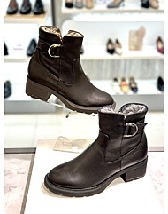 [닥스구두] 여성 5센치 통굽 기모 앵글부츠 dib309