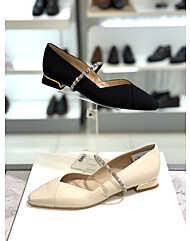 [닥스구두] DAKS 여성 2cm 메리제인스타일 세미스퀘어토 플랫 펌프스 DLS512