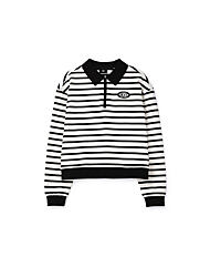 R2418TT170(카라 반집업 스트라이프 맨투맨)