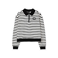 R2418TT170(카라 반집업 스트라이프 맨투맨)