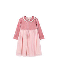 P2341O672(벨벳 망사 원피스)