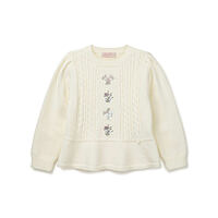 P2441K453(플라워 니트 풀오버)