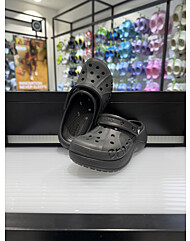 크록스 바야 플랫폼 클로그 208186-001 블랙