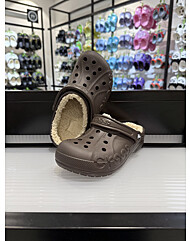 크록스 바야 라인드 클로그 205969-206 에스프레소 브라운