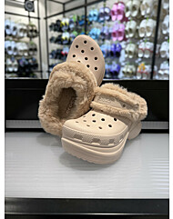 크록스 베이 라인드 클로그 211753-6UR 쿼츠 핑크