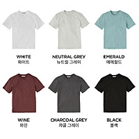 인디안 WMC 남녀공용 무지 면 티셔츠 MOB-ASXY-4301